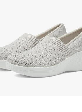 Skechers 斯凯奇坡跟单鞋女鞋休闲鞋 Martha Stewart Pier Lite