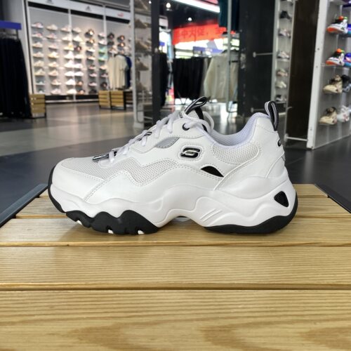 skechers斯凯奇熊猫鞋25年秋季男鞋老爹鞋运动休闲鞋237152-WHT