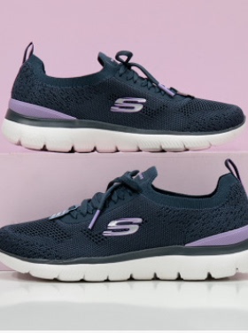 skechers斯凯奇休闲鞋25年新款轻便舒适一脚蹬健步鞋女鞋150122