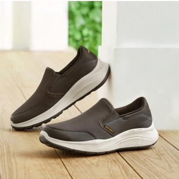 skechers斯凯奇轻量缓震男鞋一脚蹬休闲鞋舒适透气健步鞋232515