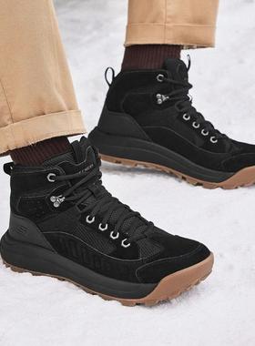 skechers斯凯奇锁温保暖24年秋冬季男鞋高帮鞋运动休闲鞋210898