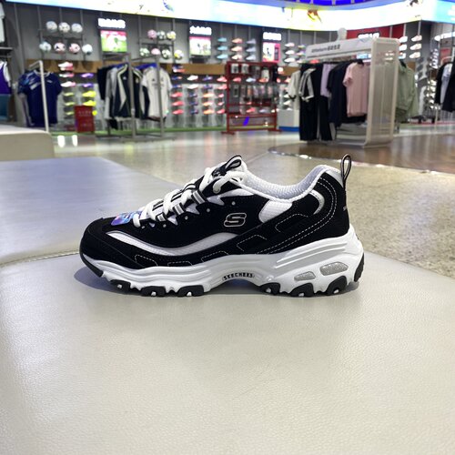 skechers斯凯奇女鞋厚底增高缓震休闲鞋一代经典熊猫鞋 11930-BKW