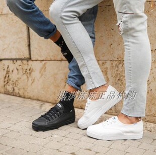 keds  女增高休闲鞋 皮面小白鞋 3.5厘米松糕底运动鞋WH57310