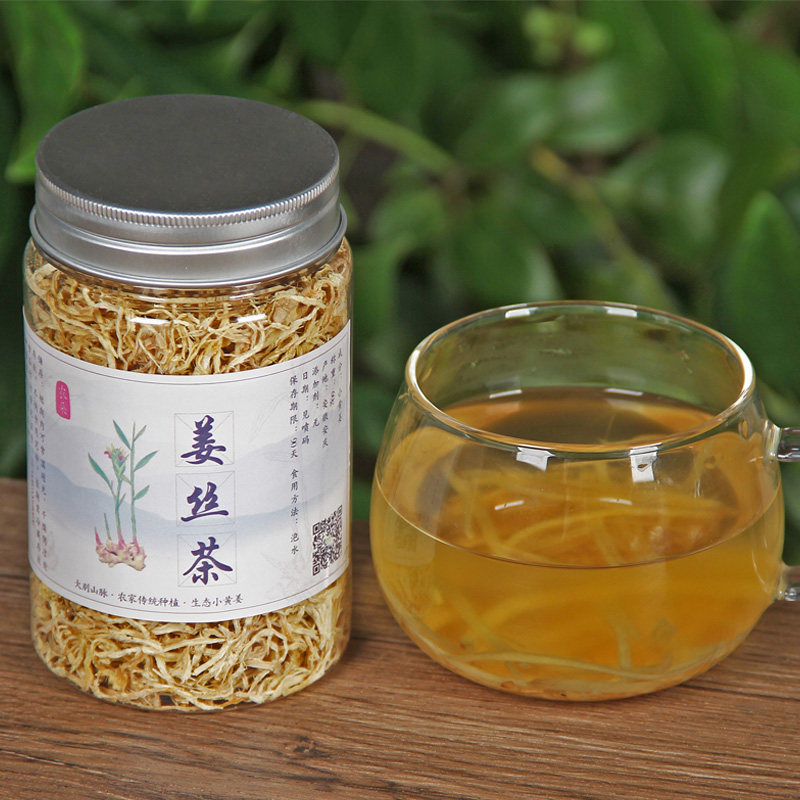 农朵丨姜丝茶 姜丝干 姜丝条 皖南大别山种植小黄姜 特级姜茶泡水