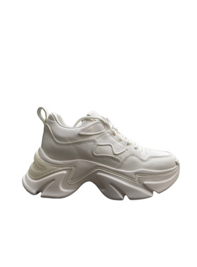 [358-z66]欧洲站女鞋厚底系带网面透气运动百搭休闲鞋老爹鞋潮