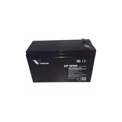 VISION威神蓄电池CP1290 UPS电源 消防APC电梯医疗仪器12V9AH原装