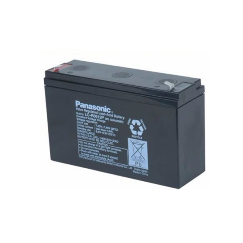 松下蓄电池LC-R0612P 设备电源 应急照明 仪器仪表6V12AH 免维护