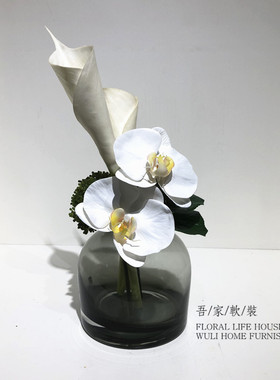 样板间玄关柜卫浴手工仿真花艺