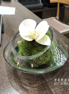 整体仿真摆件样板间茶几装饰花