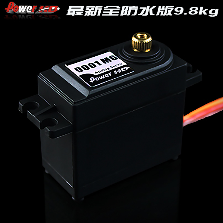 PowerHD 9001MG金属齿舵机  9.8KG防水10车平跑越野短卡无限94123