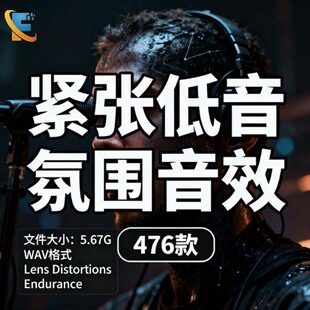 电影预告转场紧张低音氛围音效素材Lens Distortions Endurance