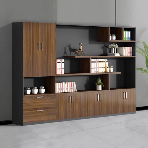 办公室文件柜木质老板背景资料柜档案柜书柜带锁柜子储物柜收纳柜