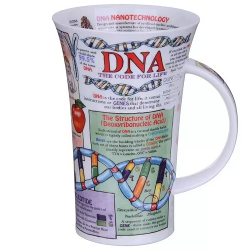 英国DUNOON丹侬骨瓷杯DNA马克杯500ml大容量马克杯欧式知识水杯