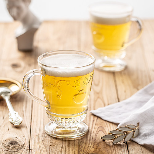 法国产玻璃杯La Rochère凡尔赛马克杯咖啡杯热饮杯法式啤酒杯