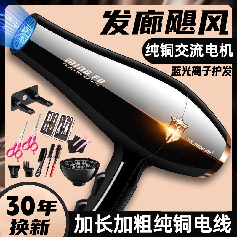 吹风机家用大功率发廊理发店专用不伤发电吹风筒冷热风负离子护发