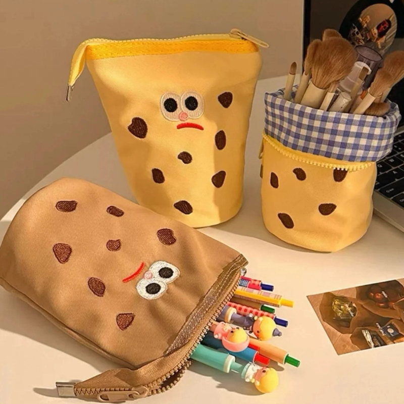 便携化妆刷收纳包口红眉笔眼影刷子收纳袋学生宿舍站立式创意笔袋