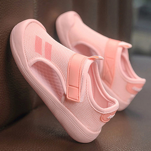 特步女童包头凉鞋夏季2024儿童网面运动沙滩鞋软底小女孩宝宝凉拖