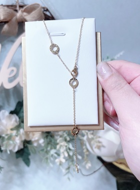 新款项链女生时尚轻奢小众设计感锁骨链新款网红气质百搭颈链A561