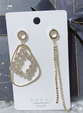 新款气质不对称夸张耳钉女个性耳环时尚百搭耳坠耳饰饰品女88208