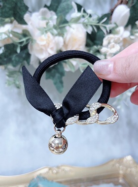 网红款皮筋发圈韩国网红少女简约气质头饰发饰蝴蝶结百搭发绳A458