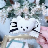 可爱活泼超萌皇冠小熊头重工蝴蝶结发夹鸭嘴夹发饰百搭日常女A452