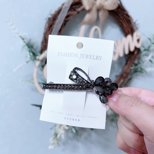 新款简单百搭一字弹扣边夹弹夹发饰刘海夹网红发夹超可爱头饰A662