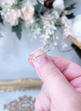 时尚个性简单开口食指戒女ins潮简约百搭小众设计指环饰品女A558