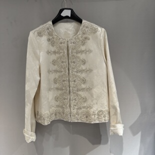 Dong.one春季 圆领重工钉珠气质高级感好看国风外套女6008 2026新款