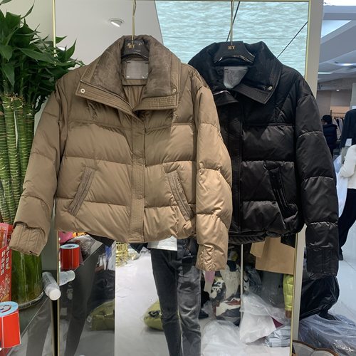 欧洲站2028冬季新款翻领气质轻熟风百搭短款保暖小个子羽绒服外套