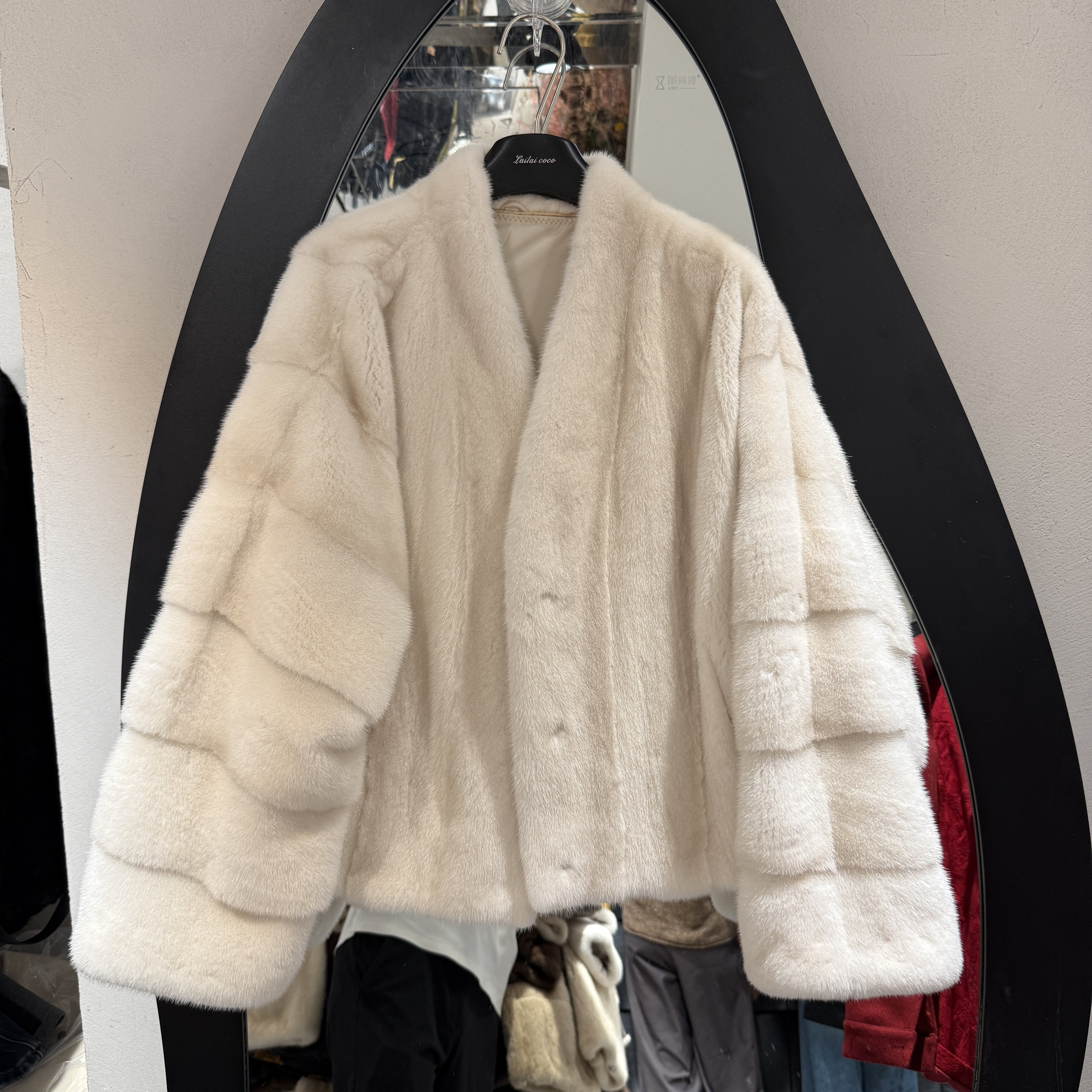 欧洲站2025秋冬新款v领高级感轻奢百搭女人味水貂保暖皮草外套939