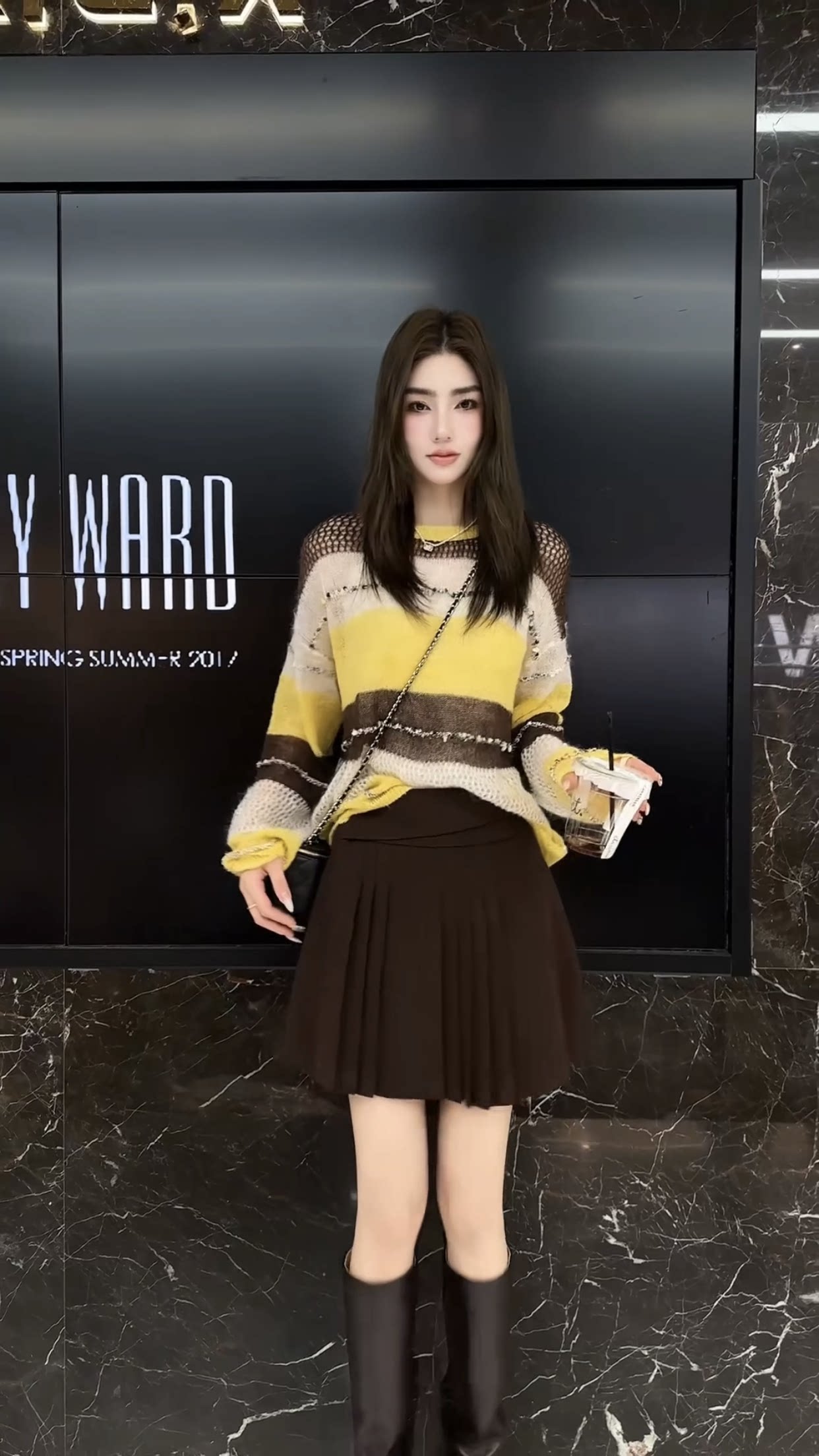 欧洲站2026秋季新款圆领百搭撞色条纹宽松甜美减龄女士针织毛衣潮