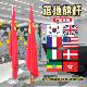 党旗国旗摆件室内落地旗杆办公室定做外国各国旗欧洲世界国旗定制