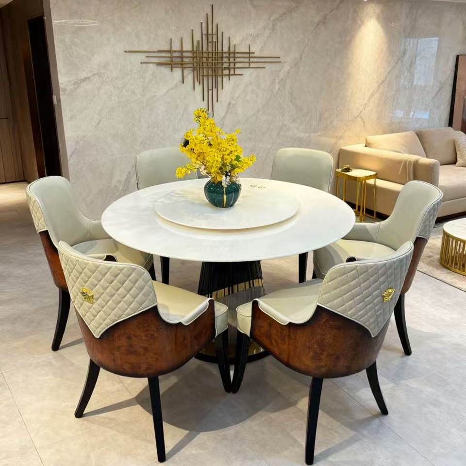 意式轻奢烤漆实木餐椅高定树瘤木纹烤漆椅子别墅大平层设计师书椅,住宅家具,餐椅,淘宝优惠券,粉丝福利购,淘宝优惠卷