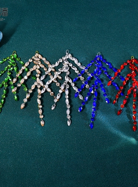 优拉潘 HP902新款多色新娘压发造型款发饰镶钻配饰闪钻芭蕾头饰