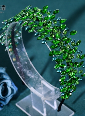 优拉潘 HP608甜美新娘头饰压发发箍串珠闪钻发饰洛丽塔公主裙配饰