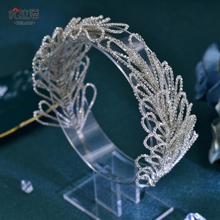 优拉潘 欧美新娘伴娘礼服配饰镶嵌超闪发箍日常超仙气质发饰HP653