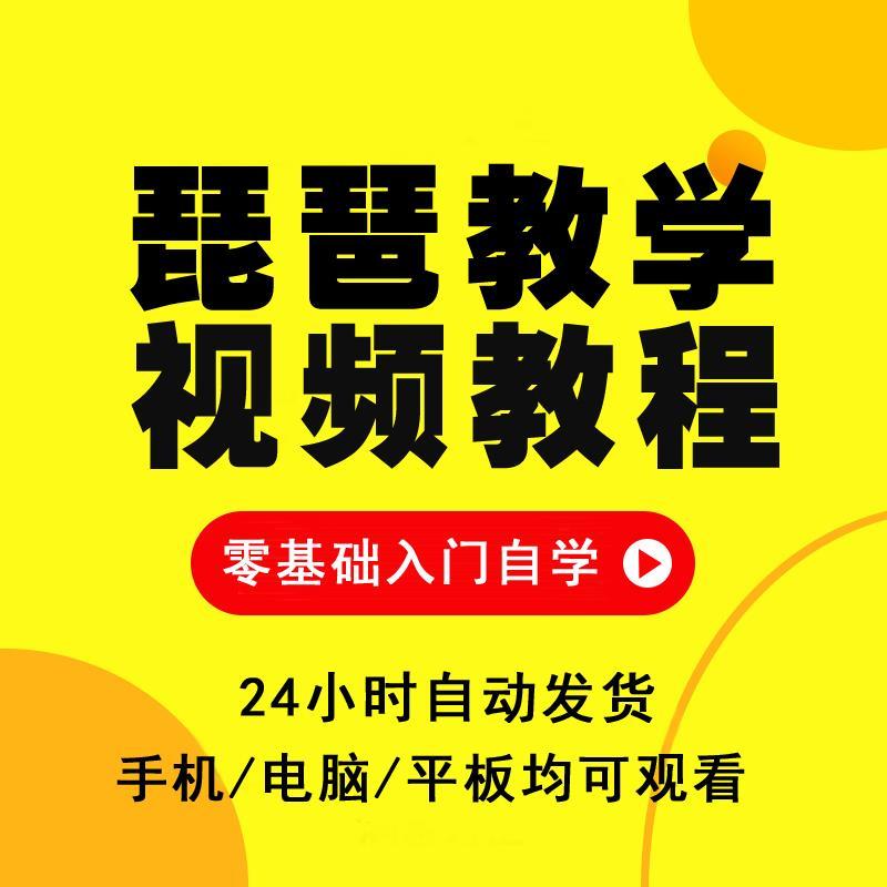 琵琶教学视频教程零基础初学入门自学琵琶入门到精通琵琶在线课程