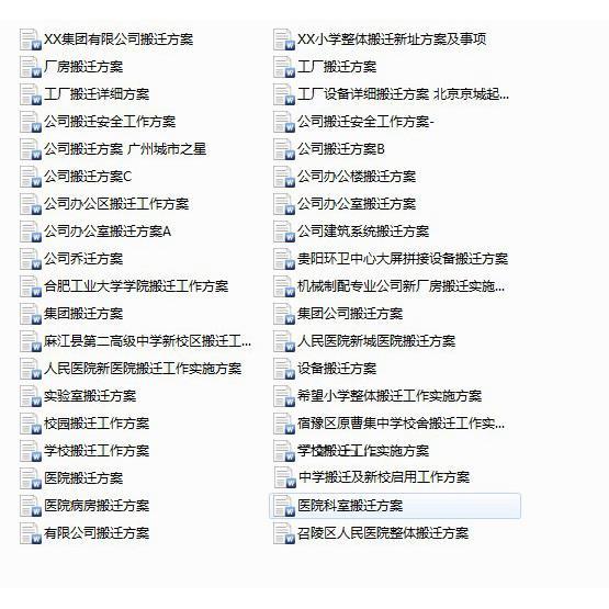 乔迁搬迁工作实施方案预案计划公司办公楼学校医院厂房搬迁方案