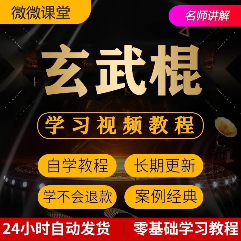 武当玄武棍武术视频教程全套从入门到精通技巧培训学习在线自学课