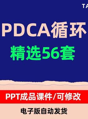 PDCA循环工作方法培训PPT成品课件护理PDCA品管圈案例汇报PPT模板