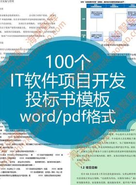 软体专案开 发投投标书模板IT公司java技术银行解决方案管理系统