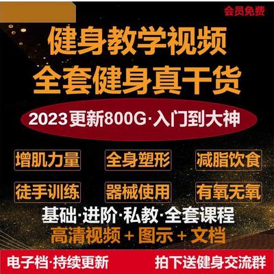 健身视频教程运动私教瘦腿增肌减脂减肥徒手器械锻炼训练自学课程