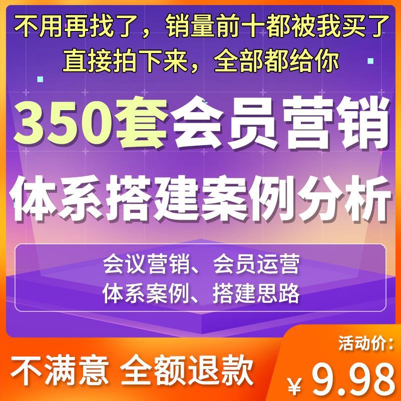 品牌VIP会员营销推广活动方案电商付费会员体系搭建运营案例思路
