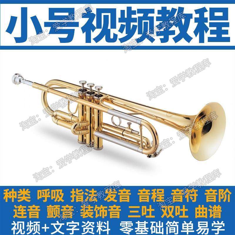 吹小号视频教程演奏吹奏技巧指法发音练习零基础入门自学培训课程