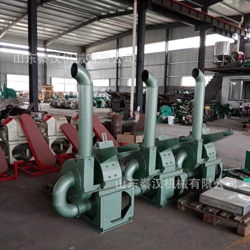 移动式小型园林果树枝粉碎机双口碎木头木板条边角料木屑机现货