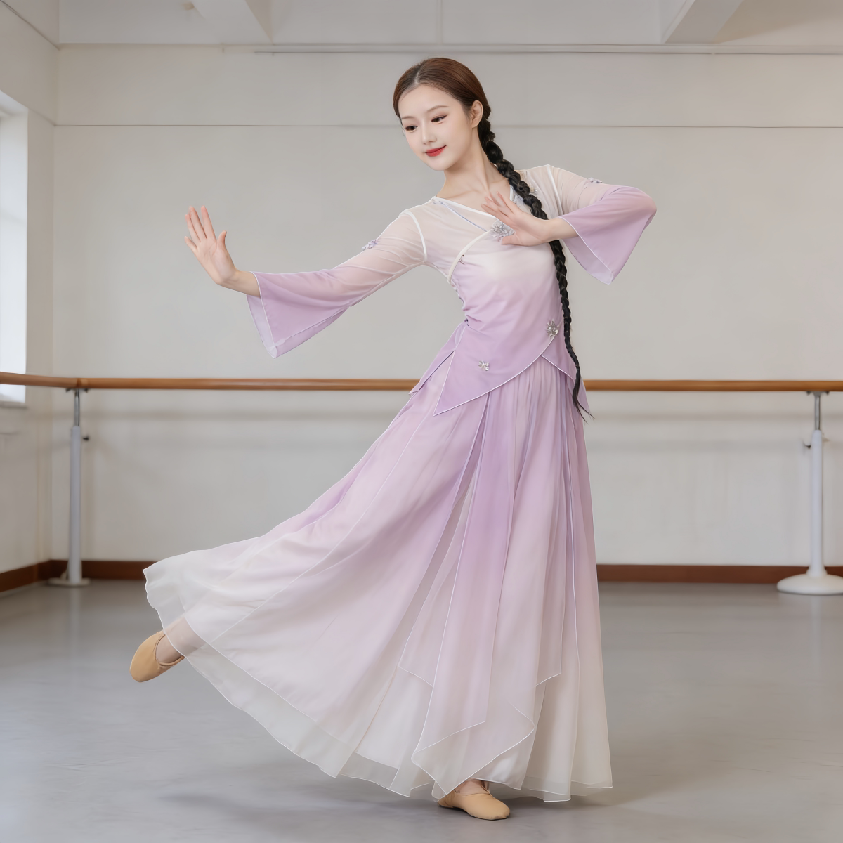 新款古典舞服装演出服纱衣裙裤图片