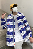 2025春季新款港风原创衬衣夹克波普风织带印花衬衫外套GC01-P45，男装夹克，电商B277A（原A068）