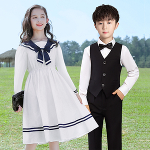 六一儿童合唱演出服公主裙礼服中小学生演讲朗诵钢琴走秀比赛服装