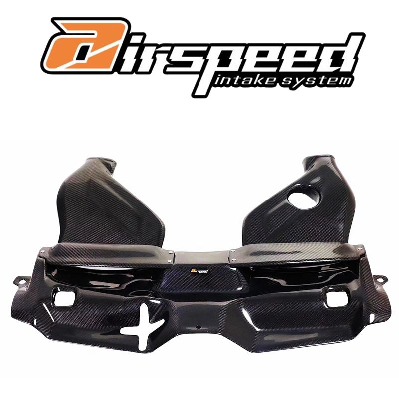 C63 W204进气改装台湾Airspeed碳纤维盖板高流量进气风格套件