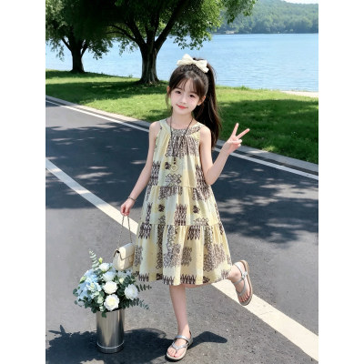女童超好看洋装夏季2026新款度假风公主裙儿童女孩海边沙滩长裙